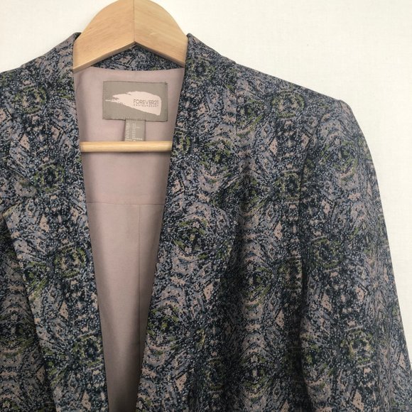 Printed Boyfriend Blazer - Picture 2 of 5